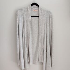 🌺🌺Sweet Romeo Women's Open Front Cardigan - Light Gray L TV